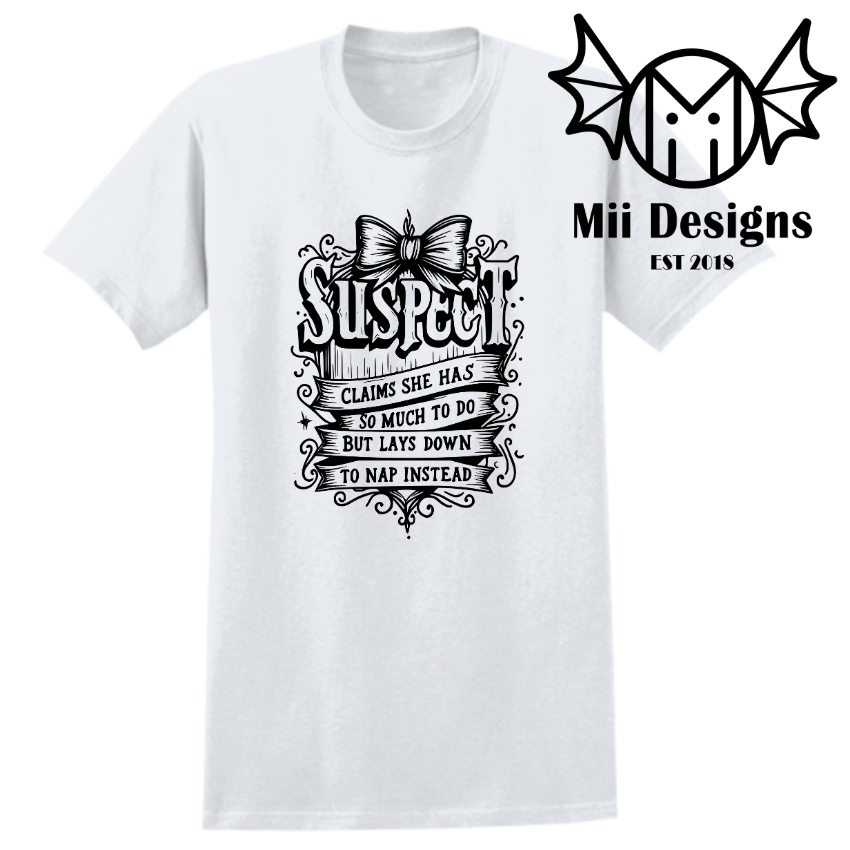 Suspect Tshirt (adult)
