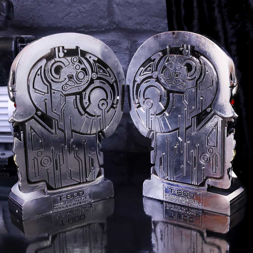 T-800 Terminator 2 Judgement Day T2 Head Bookends