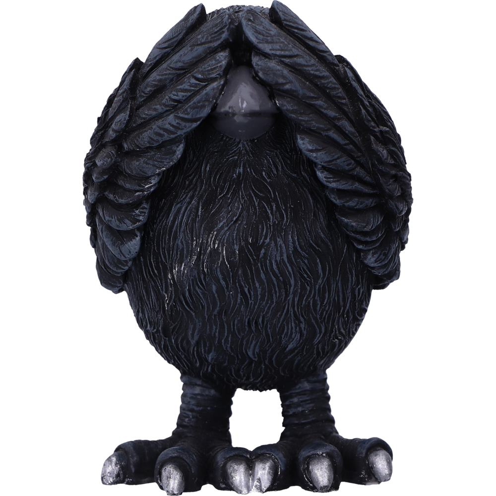 Three Wise Ravens Figurines