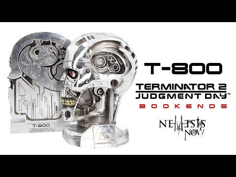 T-800 Terminator 2 Judgement Day T2 Head Bookends