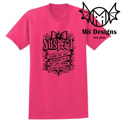 Suspect Tshirt (adult)