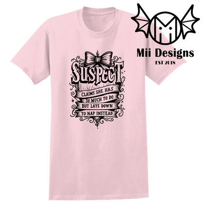 Suspect Tshirt (adult)