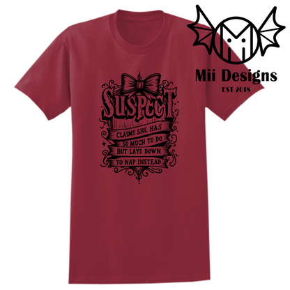Suspect Tshirt (adult)