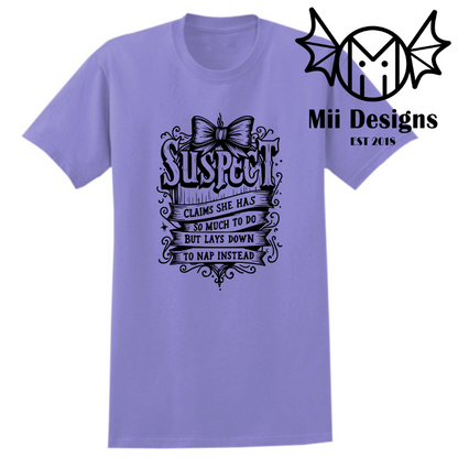 Suspect Tshirt (adult)