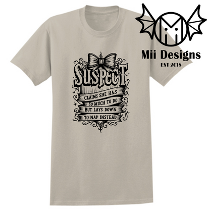Suspect Tshirt (adult)