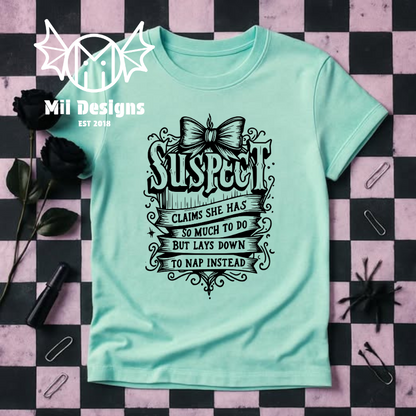 Suspect Tshirt (adult)