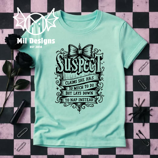 Suspect Tshirt (adult)