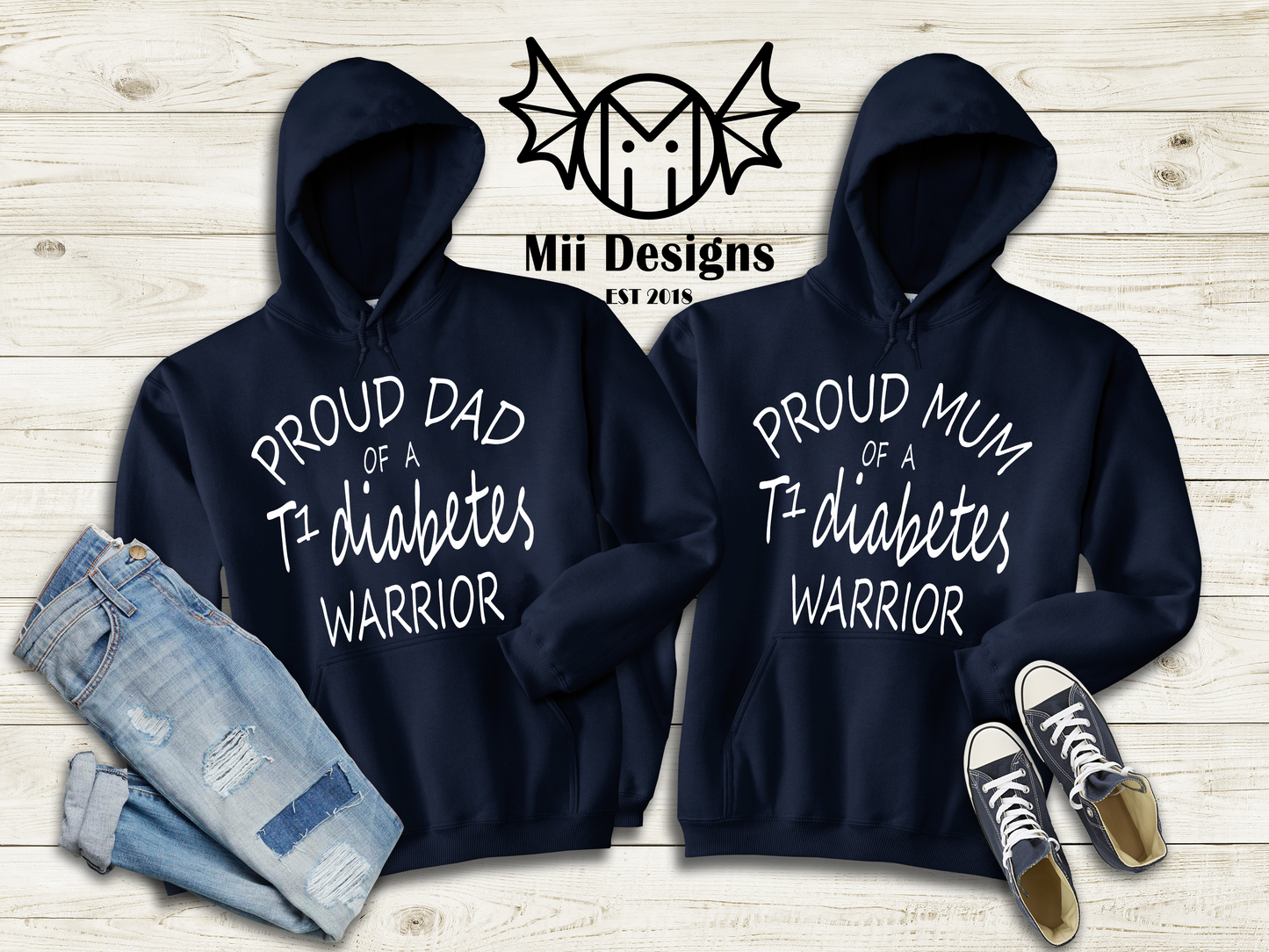 T1D parent Hoodie (adult)